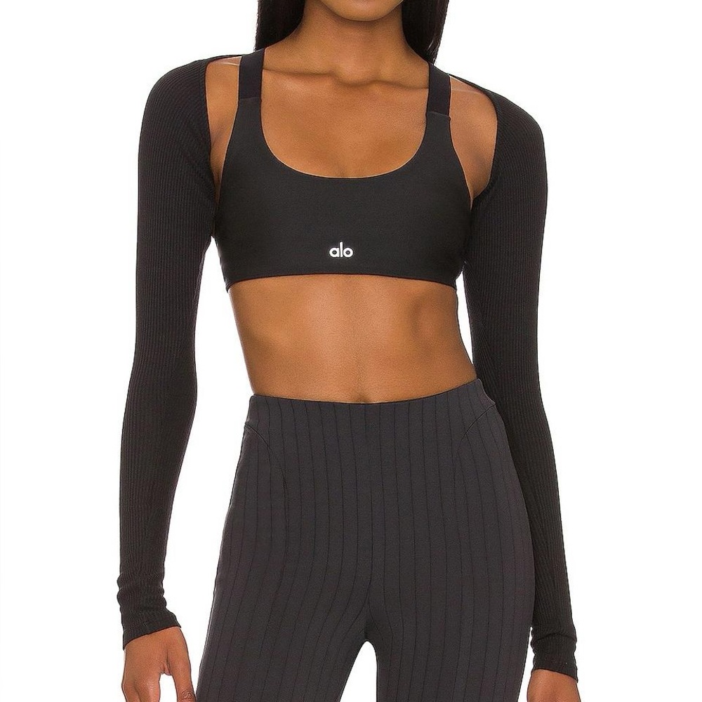 ALO Long sleeve Ribbed Amelia Shrug
